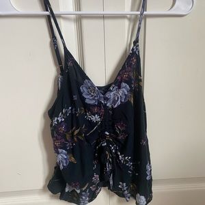 floral tank top/ blouse, size small, american eagle